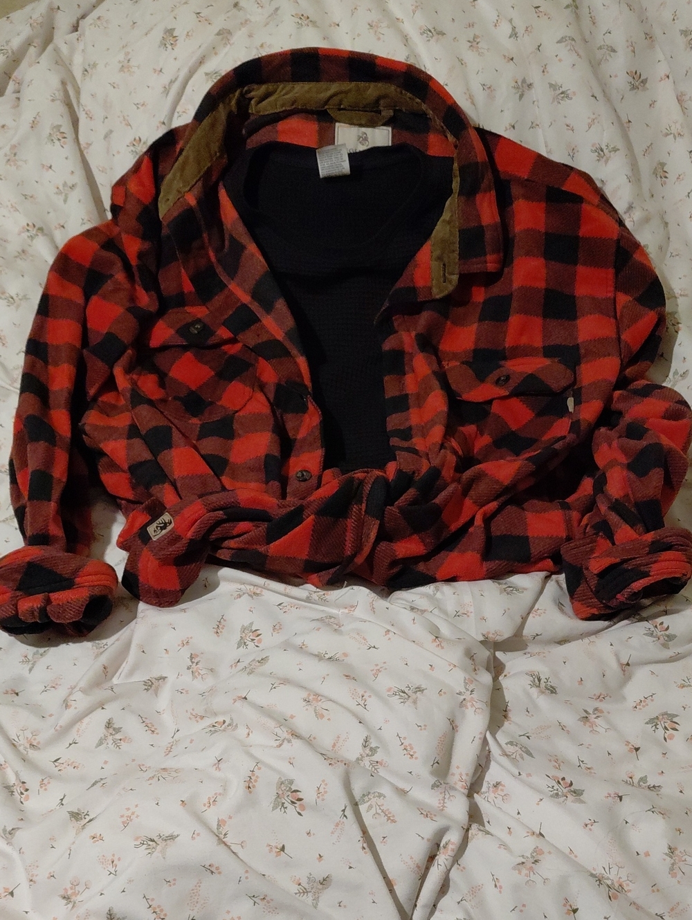 Legendary Whitetails Red and Black Buffalo Plaid Button-Down Shirt